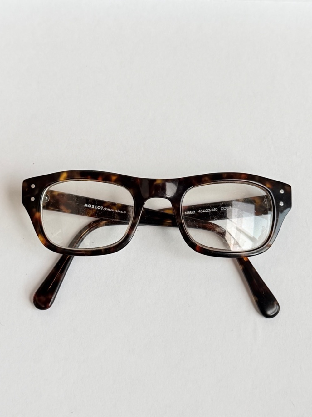 MOSCOT NEBB Frames in Tortoise with original Case